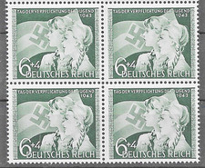 Reich tedesco Mi# 843 blocco