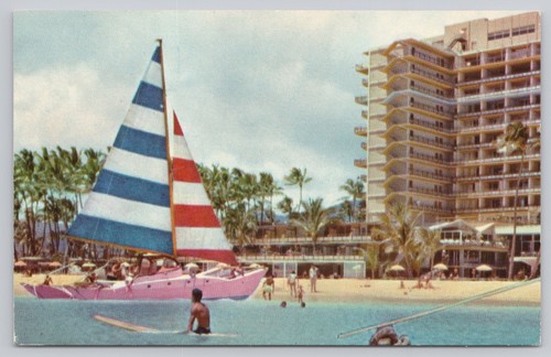 Cartolina hilton hawaiian - cartolina,