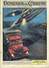 DOMENICA DEL CORRIERE 1962/4=INSEGUITI DAI MISTERIOSI DISCHI VOLANTI UFO ALIENI=