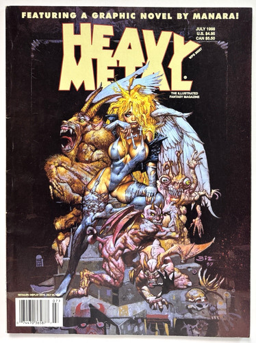 Heavy metal magazine - metal, (july