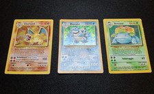 Pokemon Charizard Blastoise Venusaur Trio Set Base Italiano ITA 1 Edizione Prima