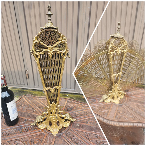 Antico camino ottone - antico, pavone