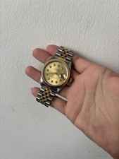 Rolex Datejust 16233 Bracciale Jubilee Oro E Argento Con DIAMANTI AM - No B/P