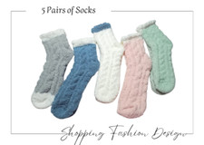 Calze Termiche Donna, 5 Paia di Calzini Invernali Donna, Calze Calde 50% Cotone