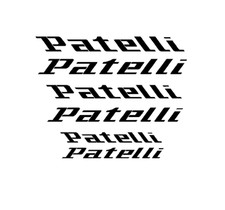 adesivi bici -  6 adesivi Patelli - stickers Patelli - old  Bike