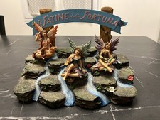 Fate Da Collezione Le Fatine Della Fortuna, 3 Fate + Base Con Cascata