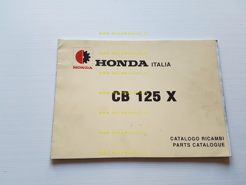 Honda 125 1980 - x, catalogo