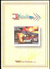 ITALIA FOLDER VIGILI DEL FUOCO  ANNO 1999  RARO