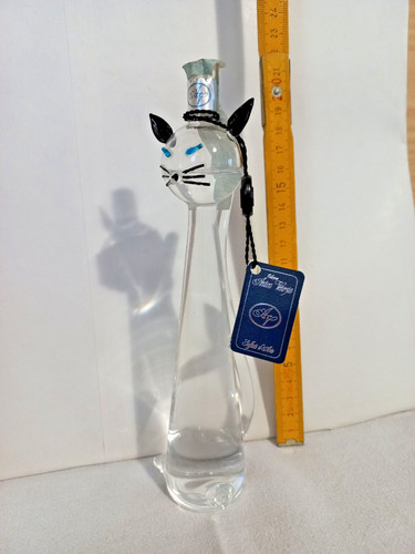 Grappa gatto vetro soffiato - gatto,