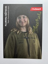 Autografo FLURINA BÄTSCHI-Snowboard SVIZZERA-Silver Youth WC '23-ak firmato