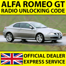 ✅ALFA ROMEO GT AUTORADIO NAVIGAZIONE SBLOCCO PIN CODICE VELOCE E AFFIDABILE✅