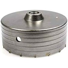 Fresa carotatrice a tazza in acciao ø 130 mm ø foro 25 mm per muro fai da te