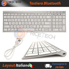 Tastiera Ita Sottile Silenziosa per Mac OS, IOS, IPad, iMac, Argento Bianco