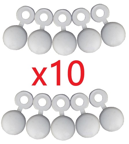 Clip plastica bianco - 10,