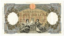 1000 LIRE CAPRANESI REPUBBLICHE MARINARE REGINE FASCIO ROMA 21/05/1941 BB/SPL