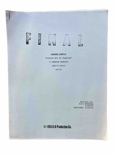 The addams family script - addams,