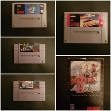 Lotto 4 Retrogames + 1 Manuale (Super Nintendo)