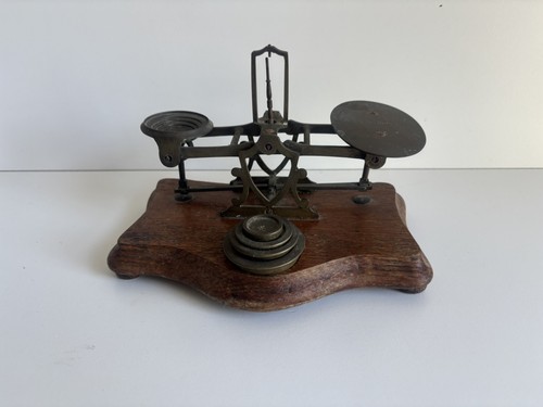 Antique brass oak postal - antique,