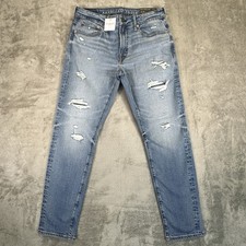 Jeans skinny American Eagle Airflex atletico uomo 31X30 invecchiato