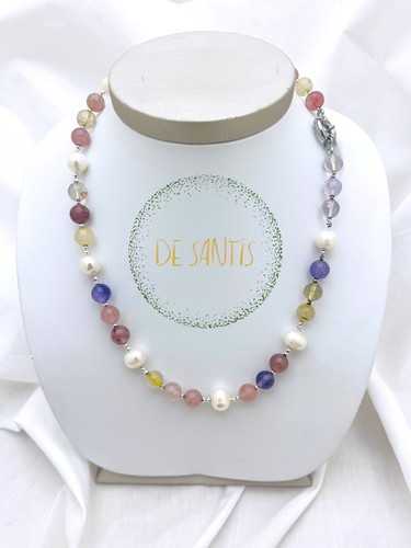 Collana girocollo pietre dure - pietre,