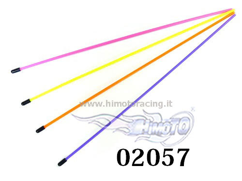 02057 tubi antenne colorate - -,