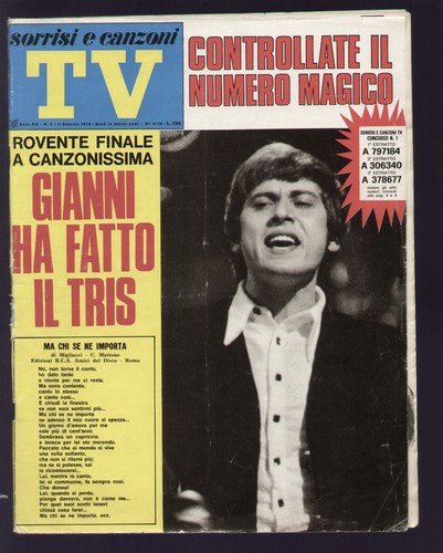 Sorrisi 1970 canzonissima al - sorrisi,