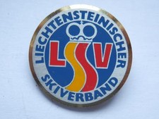 Vecchia spilla LIECHTENSTEINISCHER SKIVERBAND LSV sci ski old pin 