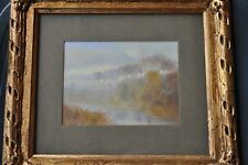 Nicola Laurenti  quadro "Corso d'acqua con vegetazione" 15x11