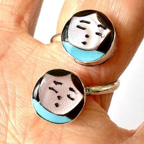 Anello zuni fanciulla - fanciulla, indiana