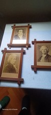 cornici portafoto  in legno con foto musicisti famosi vintage
