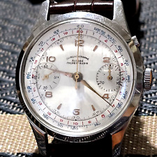 Big Cronografo Monopulsante Ruota A Colonne  Chronographe Suisse  Oversize 39mm