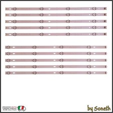 KIT 10 BARRE LED TV PER LG 55UJ6300-UA 55UJ6307 55UJ635V 55UJ634V 55UJ630V