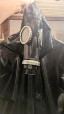 Combinaison en latex + masque gaz verrouillable