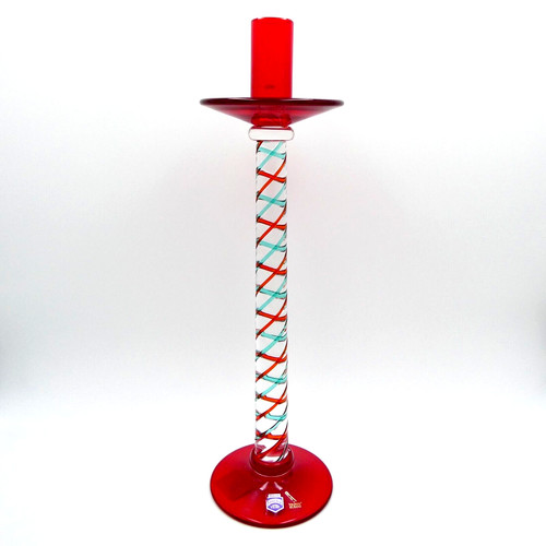 Candelabro portacandele vetro