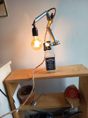 Lampe diy bouteille jack - diy,