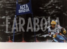 Foto Vintage Sci Coppa mondo 1999 Arnold Rieder slalom gigante stampa 21x15 cm