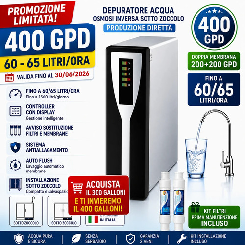 Depuratore acqua domestico