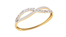 Bracciale onda foglia in - di,