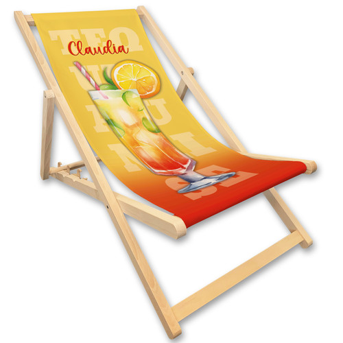 Sedia sdraio con nome - sedia,