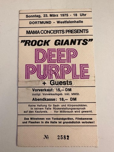 Deep purple orig biglietto - deep, orig.