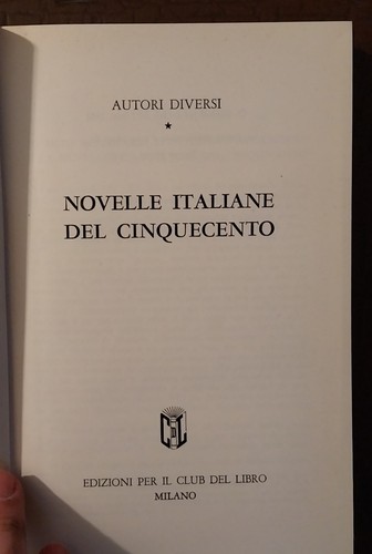 Novelle italiane del - novelle,
