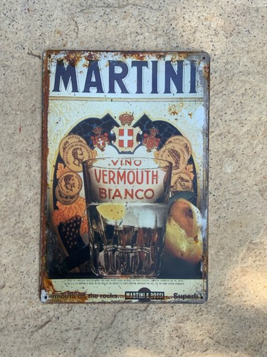 Insegna metallo martini - insegna,