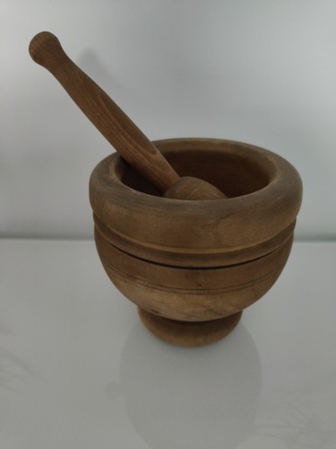 Mortaio anni legno - mortaio,
