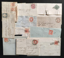 LB12 Curioso LOTTO N. 11 LETTERE FRAMMENTI ANTICHI STATI ITALIANI qualità mista 