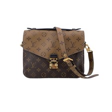 Autentica borsa a tracolla Louis Vuitton Monogram Reverse Pochette Metis