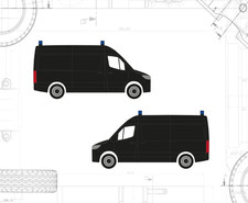 Herpa mercedes sprinter carro - sprinter,