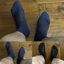 Calze uomo trasparenti a righe