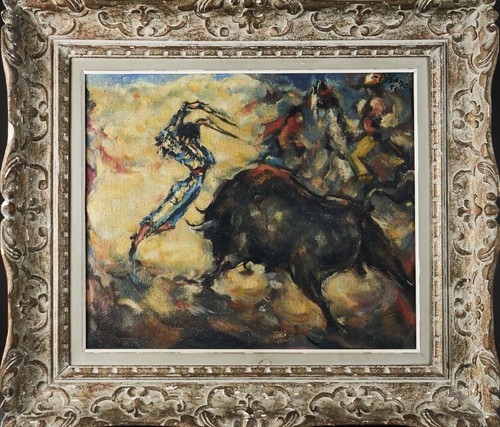Huile sur toile eduardo - sur, pisano