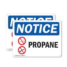 (2 Pack) Propane OSHA Notice