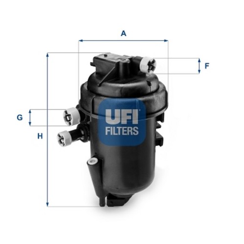 Filtro carburante ufi adatto - filtro,
